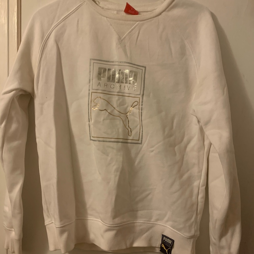 White puma sweater